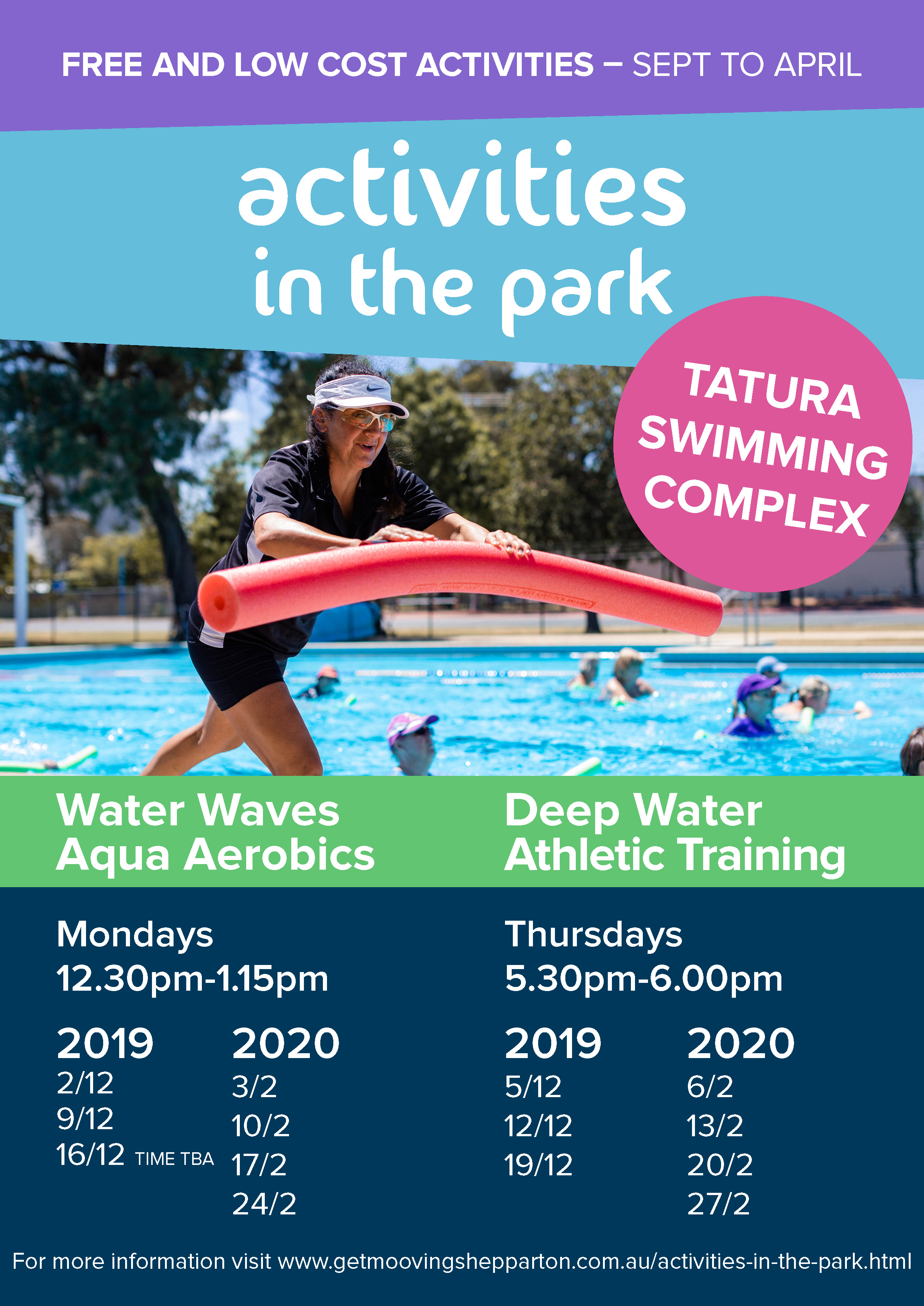 Activities In The PArk flyer